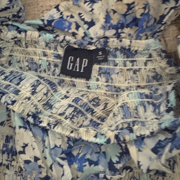 Floral Blue and White Maxi Dress - Picture 2 of 3